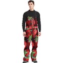 Strawberry, Berries, Fresh, Red Men s Front Zip Ski And Snowboard Bib Pants View3