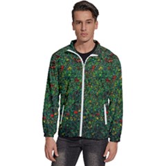 Grass Nature Meadow Men s High Neck Windbreaker by Hannah976