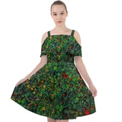 Grass Nature Meadow Cut Out Shoulders Dress by Hannah976