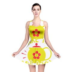 Make Tea Not War  Reversible Skater Dress by ConteMonfrey