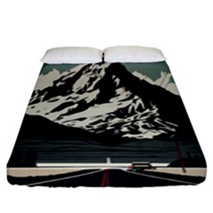 Mountains Fitted Sheet (king Size) by Salmanaz77