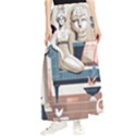 Sculpture Statue Angel Artwork Maxi Chiffon Skirt View1