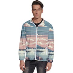 Artwork Painting Sculpture Nature Men s High Neck Windbreaker by Salmanaz77