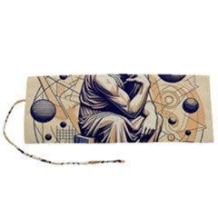 Thinker Sculpture Design Geometric Roll Up Canvas Pencil Holder (s) by Salmanaz77