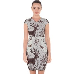 Artwork Graffiti Painting Creative Capsleeve Drawstring Dress  by Salmanaz77