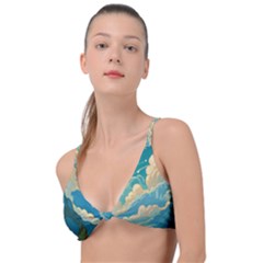 Mountains Rural Countryside Sky Knot Up Bikini Top