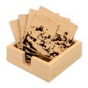 Village Houses Buildings Facade Bamboo Coaster Set View1