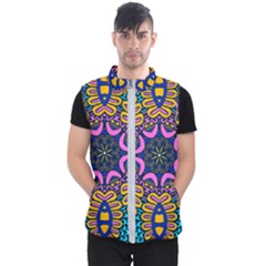 Mandala Fishes   Men s Puffer Vest by ConteMonfrey