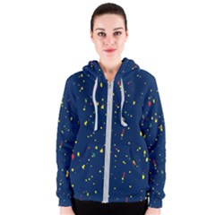 Christmas Sky Happy Women s Zipper Hoodie by Dutashop