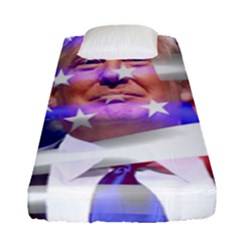 Donald Trump Flag Fitted Sheet (single Size) by vintagetrump