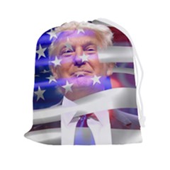 Donald Trump Flag Drawstring Pouch (2xl) by vintagetrump