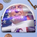 Donald Trump Flag Horseshoe Style Canvas Pouch View1