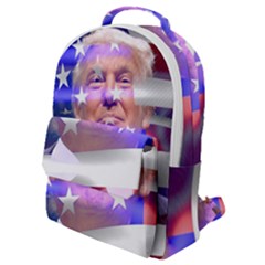 Donald Trump Flag Flap Pocket Backpack (small) by vintagetrump