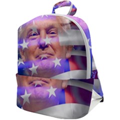 Donald Trump Flag Zip Up Backpack by vintagetrump