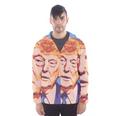 Orange Donald Trump Men s Hooded Windbreaker by vintagetrump