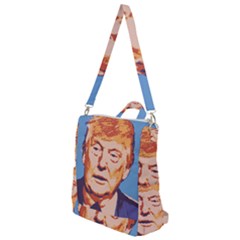 Orange Donald Trump Crossbody Backpack by vintagetrump