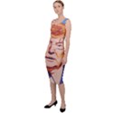 Orange Donald Trump Sleeveless Pencil Dress View2