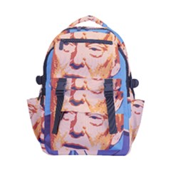 Orange Donald Trump Carry-on Double Buckle Travel Backpack by vintagetrump