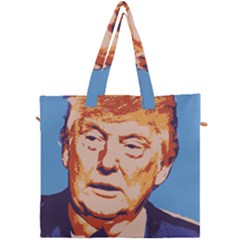 Orange Donald Trump Canvas Travel Bag by vintagetrump