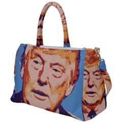 Orange Donald Trump Duffel Travel Bag by vintagetrump