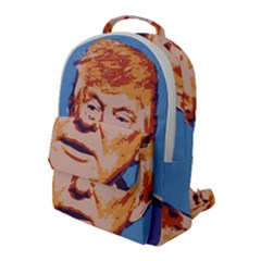 Orange Donald Trump Flap Pocket Backpack (large) by vintagetrump