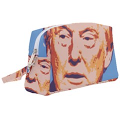 Orange Donald Trump Wristlet Pouch Bag (large) by vintagetrump