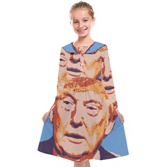 Orange Donald Trump Kids  Midi Sailor Dress by vintagetrump