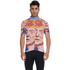 Orange Donald Trump Men s Short Sleeve Cycling Jersey by vintagetrump