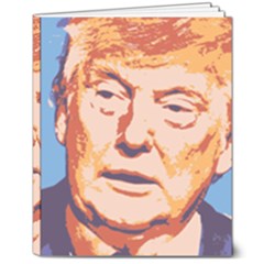 Orange Donald Trump 8  X 10  Hardcover Notebook by vintagetrump