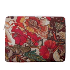 Floral Design 05 15  Vertical Laptop Sleeve Case With Pocket by myclothy