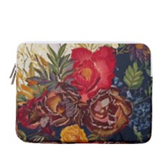 Floral Design 06 13  Vertical Laptop Sleeve Case With Pocket by myclothy