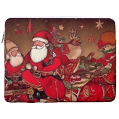 Christmas Art 17  Vertical Laptop Sleeve Case With Pocket by myclothy