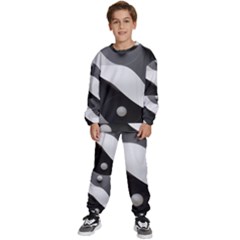 Geometric Design O6 Kids  Sweatshirt Set by myclothy