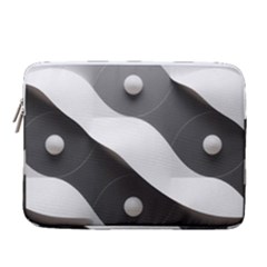 Geometric Design O6 14  Vertical Laptop Sleeve Case With Pocket by myclothy