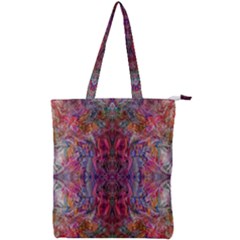 Blend Double Zip Up Tote Bag by kaleidomarblingart