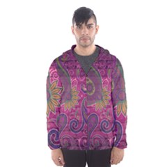 Abstract Purple Pattern Men s Hooded Windbreaker by Bedest