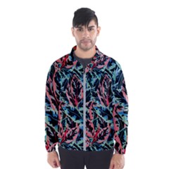 Leaves Pattern Patterns Colorful Men s Windbreaker by Posterlux