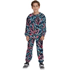 Leaves Pattern Patterns Colorful Kids  Sweatshirt Set by Posterlux