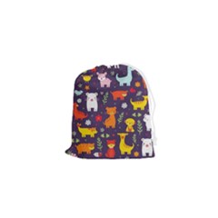 Pet Animal 01 Drawstring Pouch (xs) by myclothy