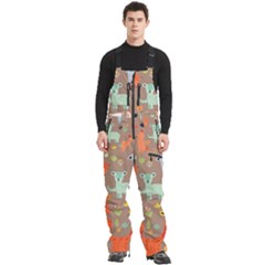 Pet Animal 05 Men s Front Zip Ski And Snowboard Bib Pants by myclothy