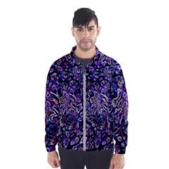 Neon Symphony Design Men s Windbreaker by dflcprintsclothing