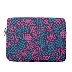 Summer Pineapples 14  Vertical Laptop Sleeve Case With Pocket by Paksenen