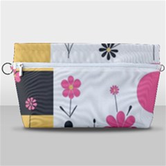  Minimalist Pattern With Simple Lines,flower And Shapes, Creating A Clean And Modern Handbag Organizer by myclothy