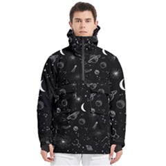 Cosmic Black Space Star Men s Pullover Zip Ski And Snowboard Waterproof Breathable Jacket by Ndabl3x