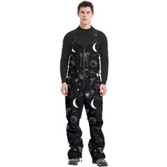 Cosmic Black Space Star Men s Front Zip Ski And Snowboard Bib Pants by Ndabl3x