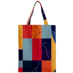  Minimalist Pattern With Simple Lines And Shapes, Creating A Clean And Modern Aesthe Zipper Classic Tote Bag by myclothy