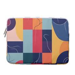  Minimalist Pattern With Simple Lines And Shapes, Creating A Clean And Modern Aesthe 14  Vertical Laptop Sleeve Case With Pocket by myclothy