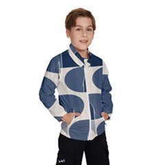 A Minimalist Pattern With Simple Lines And Shapes, Creating A Clean And Modern Aesthetic 04 Kids  Windbreaker by myclothy