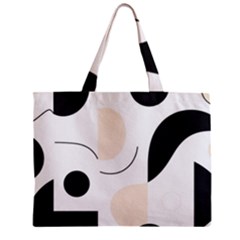 A Minimalist Pattern With Simple Lines And Shapes, Creating A Clean And Modern Aesthetic 05 Zipper Mini Tote Bag by myclothy