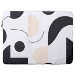 A Minimalist Pattern With Simple Lines And Shapes, Creating A Clean And Modern Aesthetic 05 17  Vertical Laptop Sleeve Case With Pocket by myclothy